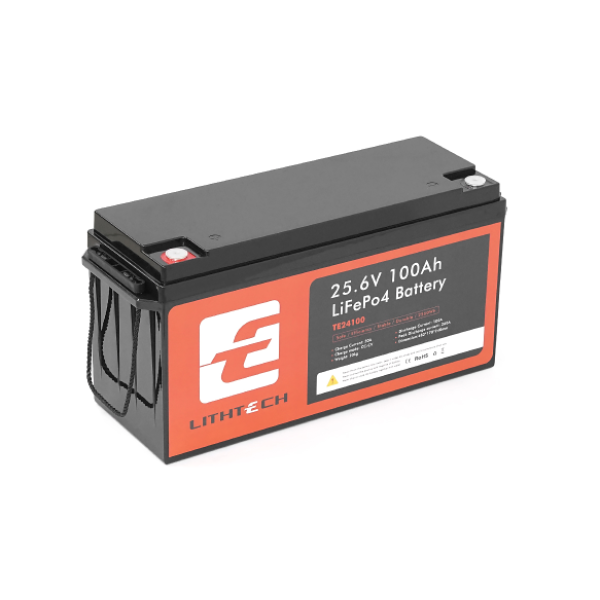 Акумуляторна батарея LITHTECH TE24100BH + Bluetooth LiFePO4 25,6V 100Ah, 2.56kWh, BMS100A@4S, 6000 cycles Акумуляторна батарея LITHTECH TE24100BH + Bluetooth LiFePO4 25,6V 100Ah, 2.56kWh, BMS100A@4S, 6000 cycles