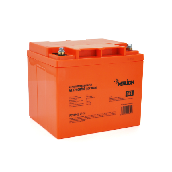Акумуляторна батарея MERLION GL12400M6 12 V 40 Ah (198 x 165 x 170 ) Orange Q1/96 Акумуляторна батарея MERLION GL12400M6 12 V 40 Ah (198 x 165 x 170 ) Orange Q1/96