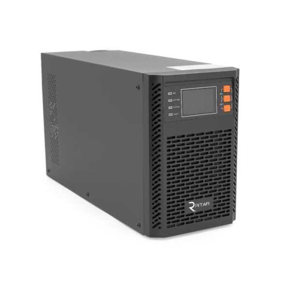 ДБЖ ON-LINE Ritar TOWER PT-2KSLI-LCD, 2000 Вт, 51,2 В постійного струму, 307 Вт·год LiFePo4, роз’єми Euro *4 шт., 1*USB, 1*RS232, 1*EPO, слот SNMP, Q2