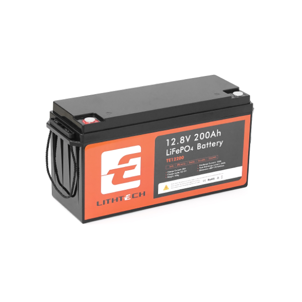 Акумуляторна батарея LITHTECH TE12200B + Bluetooth LiFePO4 12,8V 200Ah, 2.25kWh, BMS200A@4S, 6000 cycles Акумуляторна батарея LITHTECH TE12200B + Bluetooth LiFePO4 12,8V 200Ah, 2.25kWh, BMS200A@4S, 6000 cycles