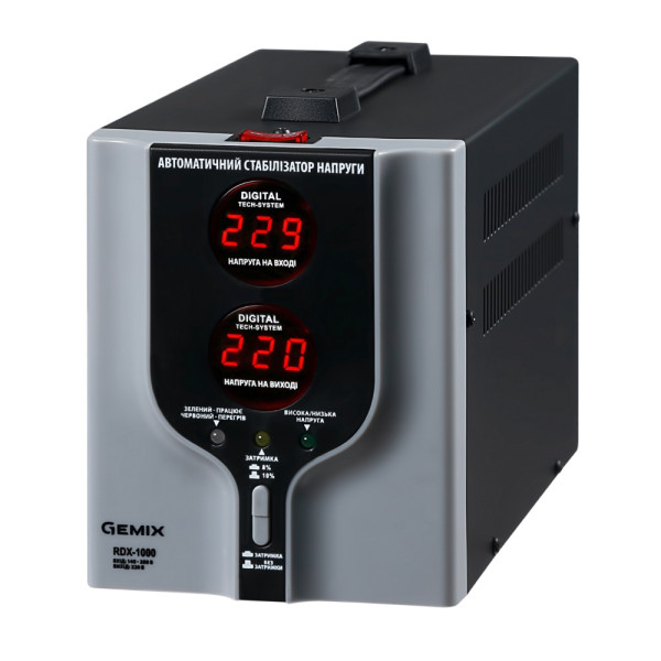 Стабілізатор напруги Gemix RDX-1000 (700Вт)