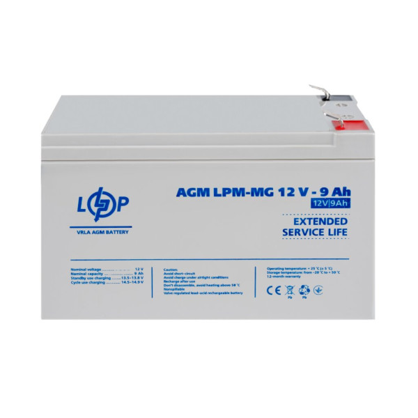 Акумуляторна батарея LogicPower LPM-MG 12V 9AH