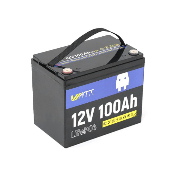 Акумуляторна батарея WattCycle LiFePO4 WT12V100AH10 12,8V 100Ah, 1,28kWh, BMS50A@4S, 6000 cycles, 260x168x209, 10.5kg Акумуляторна батарея WattCycle LiFePO4 WT12V100AH10 12,8V 100Ah, 1,28kWh, BMS50A@4S, 6000 cycles, 260x168x209, 10.5kg