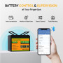  Акумуляторна батарея Eco-Worthy LiFePO4 12,8V 100Ah,(50/100A), bluetooth. -7°C до 60°C, винт M8, 260х168х209 мм. 12 кг
