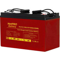 Акумуляторна батарея NetPRO HLC 12-100 (12V/100Ah carbon GEL)