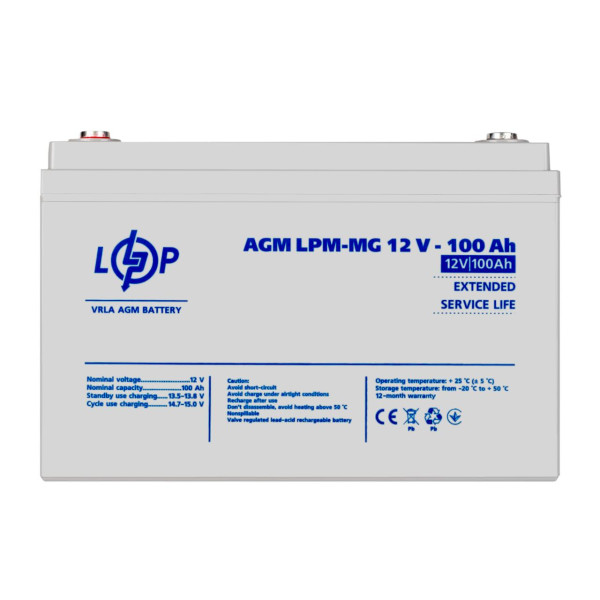 Акумуляторна батарея LogicPower LPM-MG 12V 100AH