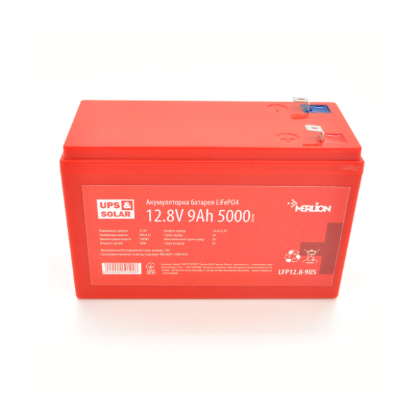 Аккумуляторная батарея Merlion LiFePO4 12.8V 9AH (4S3P/BMS-10A), (151x65x100), 1,34kg for UPS, до 5000 циклов