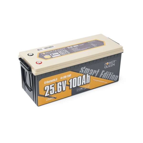  Акумуляторна батарея LiFePO4 Power Queen 25.6V 100Ah BT, 2560Wh, BMS 100A