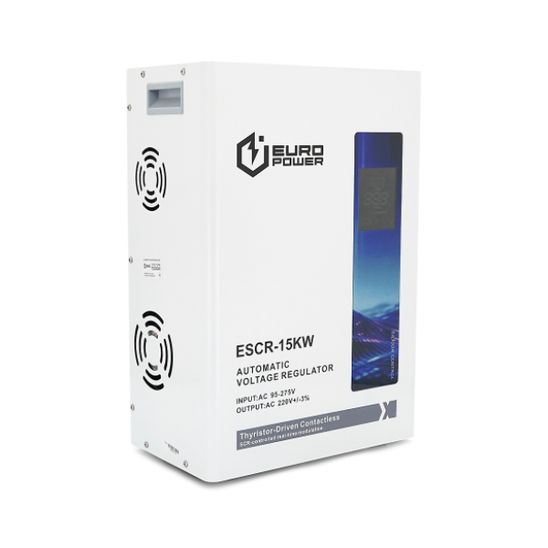 Стабилизатор напряжения Europower ESCR-15KW LCD, 15000W, AC 95V-275V