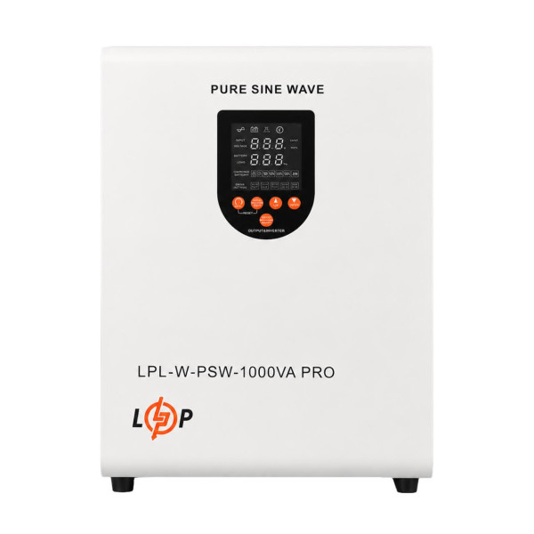 ДБЖ LP LPL-W-PSW-1000VA PRO (700Вт) 5А/10А/15А/20A з правильною синусоїдою 12V ДБЖ LP LPL-W-PSW-1000VA PRO (700Вт) 5А/10А/15А/20A з правильною синусоїдою 12V