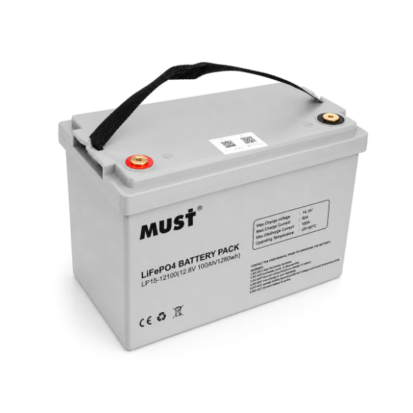 Аккумуляторная батарея Must LiFePO4 LP15-12100 12,8V 100Ah, 1,28kWh, BMS50A@4S, 6000 cycles