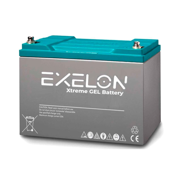 Акумуляторна батарея EXELON 100-12 GEL 12V 100 Ah (330 x 173 x 218), 30.4 kg Grey Q1/48 Акумуляторна батарея EXELON 100-12 GEL 12V 100 Ah (330 x 173 x 218), 30.4 kg Grey Q1/48