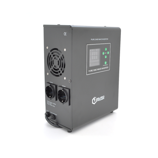ДБЖ з правильною синусоїдою Europower EPWM-MPS-1500/24 (1050 Вт) 5/10/15/20А, під зовнішню АКБ 24В (AGM/GEL/LFP), кріплення на стіну, Q1 (420*350*230)