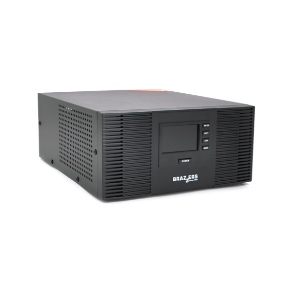 ДБЖ BRAZZERS BRSW-LFP-1200 (1000Вт), під зовнішній АКБ 12V(LiFePo4/GEL/AGM), струм заряду 10/20A, BOX