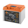Аккумуляторная батарея LP LiFePO4 12,8V - 50 Ah (640Wh) (BMS 80А/50A) пластик LCD Smart BT