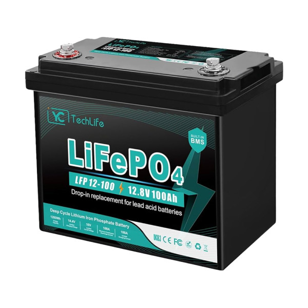 Акумуляторна батарея EverExceed YCTechLife LFP 12-100 LiFePO4 (12.8V100AH) BMS 100A