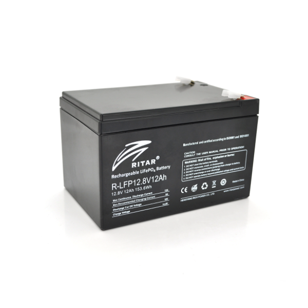 Аккумуляторная батарея Ritar LiFePO4 12,8V 12Ah 153,6Wh BMS6A@4S