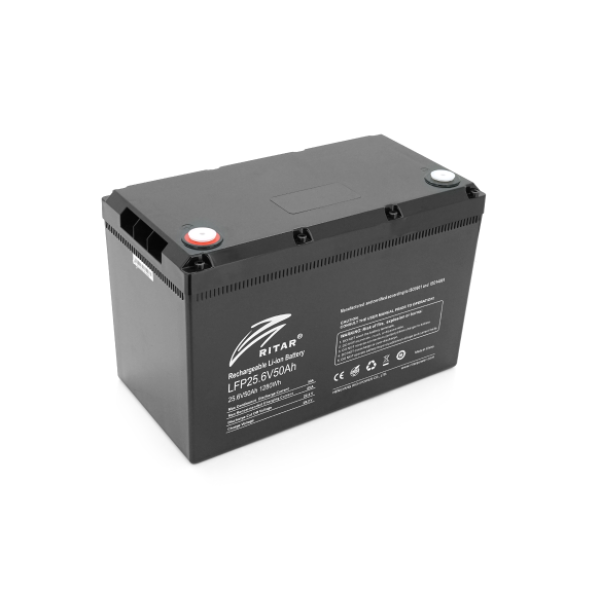 Акумуляторна батарея Ritar LiFePO4 25.6V 50Ah BMS25A@8S Акумуляторна батарея Ritar LiFePO4 25.6V 50Ah BMS25A@8S