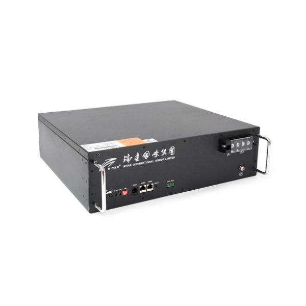 Акумуляторна батарея Ritar LiFePO4 51.2V 50Ah 2560Wh BMS25A@16S для монтажу у стійку Акумуляторна батарея Ritar LiFePO4 51.2V 50Ah 2560Wh BMS25A@16S для монтажу у стійку