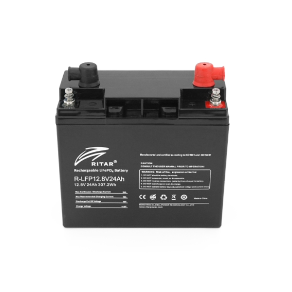 Аккумуляторная батарея Ritar LiFePO4 12,8V 24Ah BMS2P4S