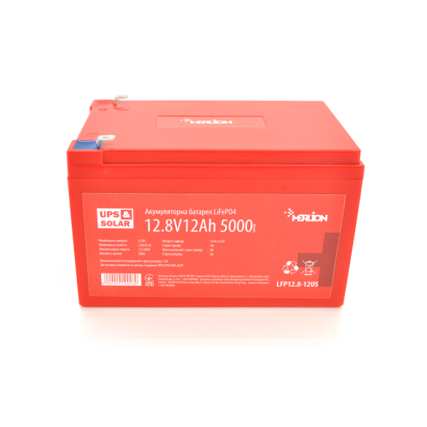 Аккумуляторная батарея Merlion LiFePO4 12.8V 12AH (4S2P/BMS-15A), (151x98x95), 2,5kg for UPS, до 5000 циклов