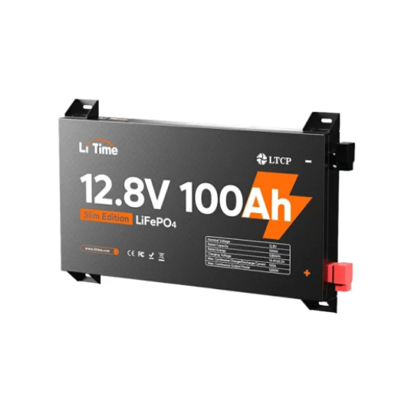Акумуляторна батарея Li-TIME LiFePO4 12.8V 100Ач 1280Wh METAL CASE Акумуляторна батарея Li-TIME LiFePO4 12.8V 100Ач 1280Wh METAL CASE
