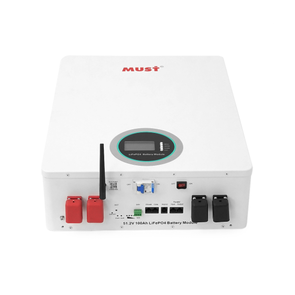 Аккумуляторная батарея Must LiFePO4 LP16-48100 51.2V 100Ah, 5,12kWh, BMS100A@16S, CAN2.0/RS232/RS485, 6000 cycles, 625x442x177,44kg