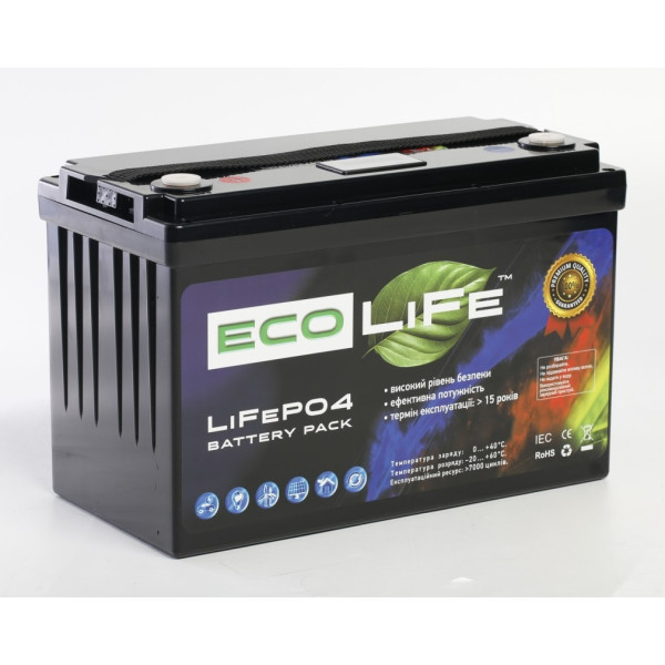 Аккумуляторная батарея EcoLiFe 12-110 LiFePO4