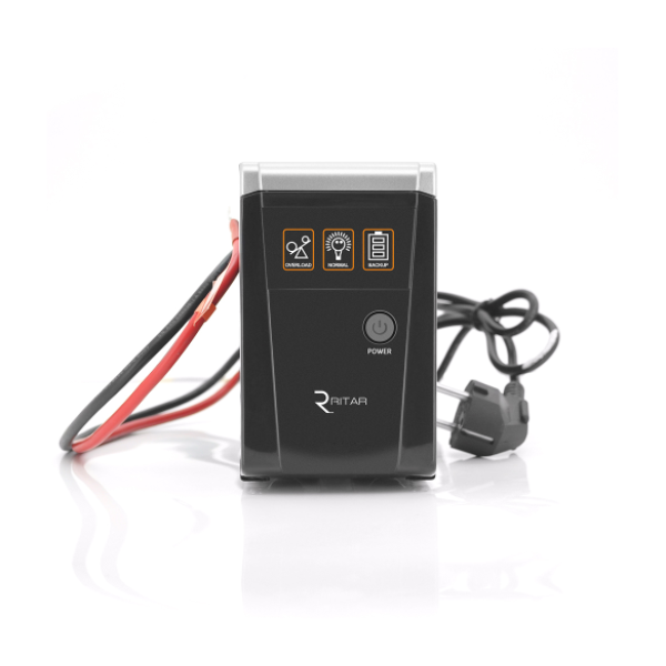 ДБЖ RITAR RTSW-500 LED, 12В, під зовнішній АКБ