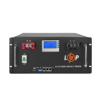  Акумуляторна батарея LP LiFePO4 48V (51,2V) - 100 Ah (5120Wh) (Smart BMS 100A) з LCD RM